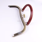 Clutch Handbag Karwo Retro Bronze Purse Frame Metal Vintage Pattern Clasp Bag Sewing Clutch Handbag Making