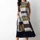 Frock 1 Piece Digital Printing Ice Feeling Chemise Frock Anti-wrinkle Women Casual Long Dresses Jumper Skirt Dress