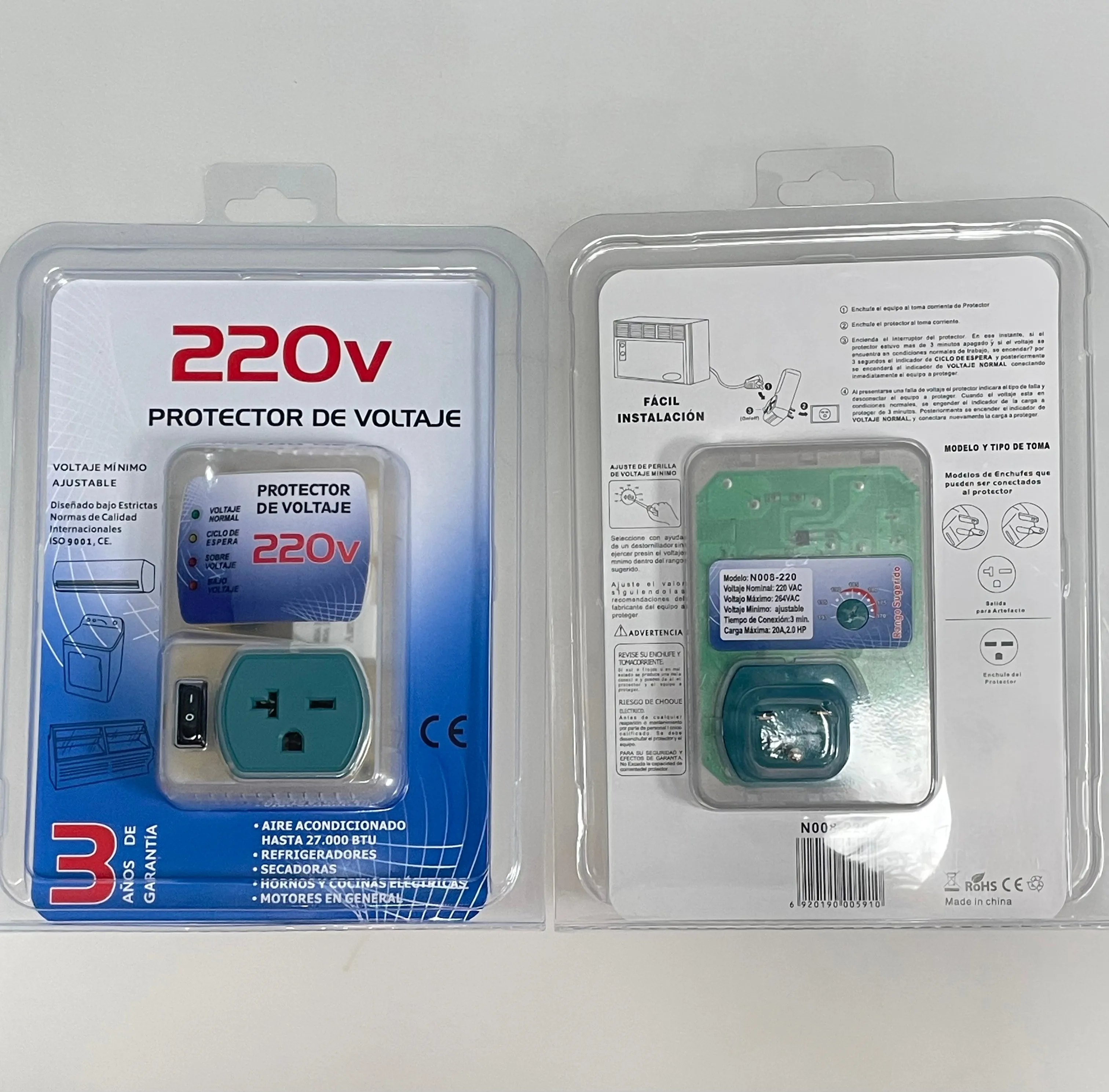 product v010 220v convenient operation air conditioning protector over voltage under voltage protection single 220v332-9