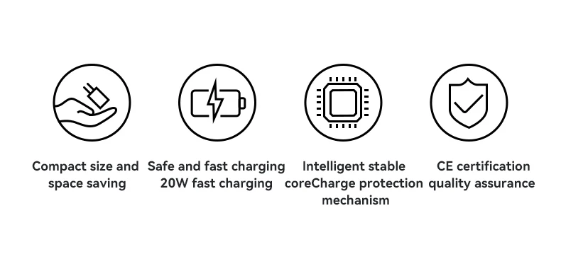 For 20W PD Fast Charging Laptop Charger-Compact Design with IP EU Plug