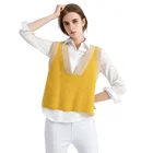 Knitted Vest Women Knitted Knitted Waistcoat With Autumn 2021 Fashion Loose Casual V-neck Sleeveless Sweater Vest Women