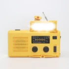 Fm Solar Powered Con Panel Fm Hand Crank Dynamo Led Light Flashlight Radios With Batteries