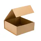 Gift Wholesale Brown Natural Kraft Material Cardboard Paper Magnetic Packaging Gift Box