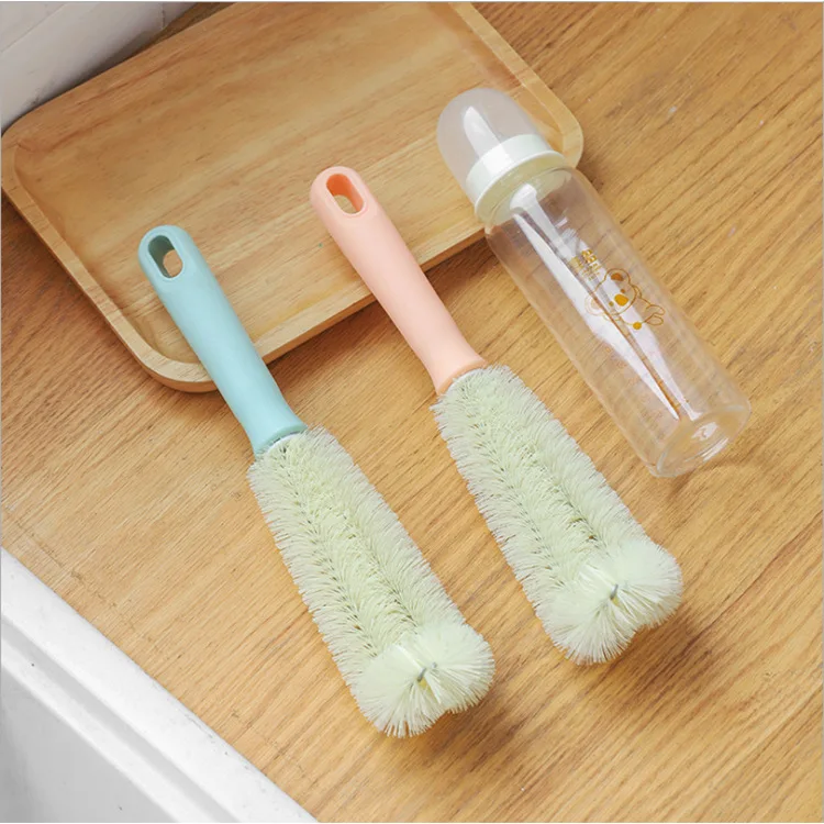 D2474 Household Portable Long Handle Glass Bottle Brush Cup Cleaning Brush