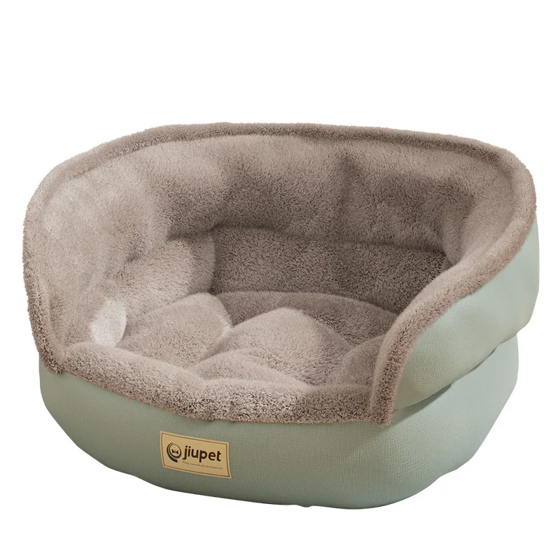 New Semi Enclosed Super Warm Pet Bed for Cats and Dogs Large Size PP Cotton Filled Soft Elastic Windproof Pet Products factory
