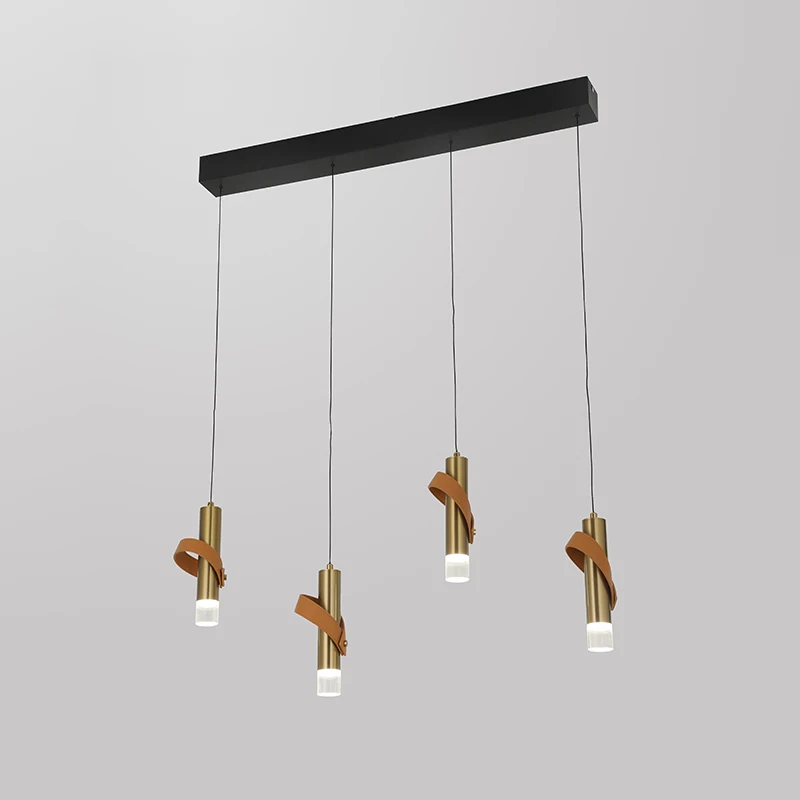 Tubular Bedroom Bedside Lamp Bar Chandelier Porch Kitchen Lamp Led Modern Long Line Small Suspension Lamp