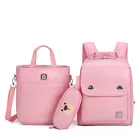 School Bags For Bag Kids Twinkle 2020 New PU Leather Japanese Style School Bags Set 3 Piece For Kids