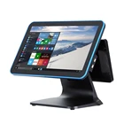All 1 Supermarket 15 Inch Dual Screen Point Of Sale All In 1 Pos Machine Android Pos Tablet