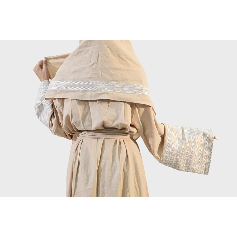 Solid Color Women's Abaya Dress New Design Islamic Jubba Breathable Hotsale Boutique Daily for Daffah Jubah From Malaysia supplier