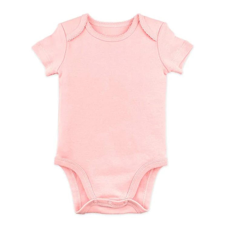 manufacturer Support OEM Wholesale Custom Chinese Factory Newborn Organic Baby Clothes Infant Clothing Cute Baby Girl Rompers