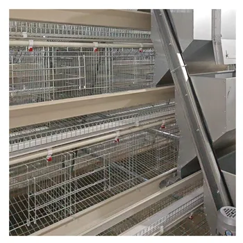 Metal Galvanized Battery Cage 4 Tiers Egg Layer Chicken Cage Multifunctional Provided Chicken Coop Fiji Farms Sale 2.5-4.0 Mm