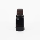 Leather Belt Adjustable Buckle Classic Ratchet Leather Belt Men's Work Business Crocodile Belt