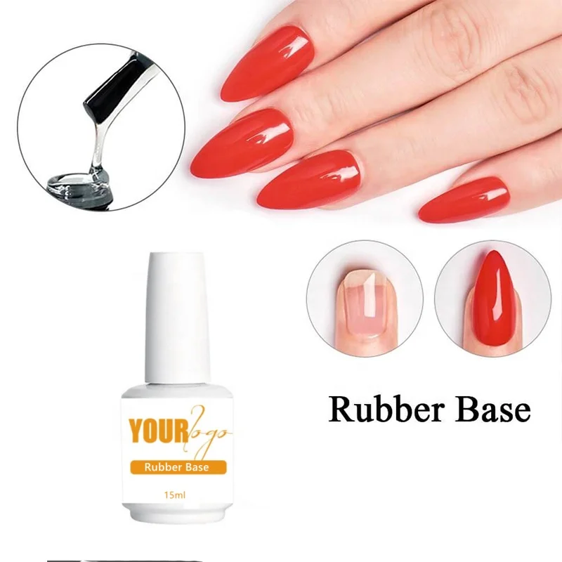 Oem Logo Private Label Uv Gel Nail Polish Uv Gel Nailist Manicure Strong  Adhesion Long Lasting Clear Thick Rubber Base Coat - Buy Rubber Base  Coat,Base Coat,Gel Nail Polish Product on 
