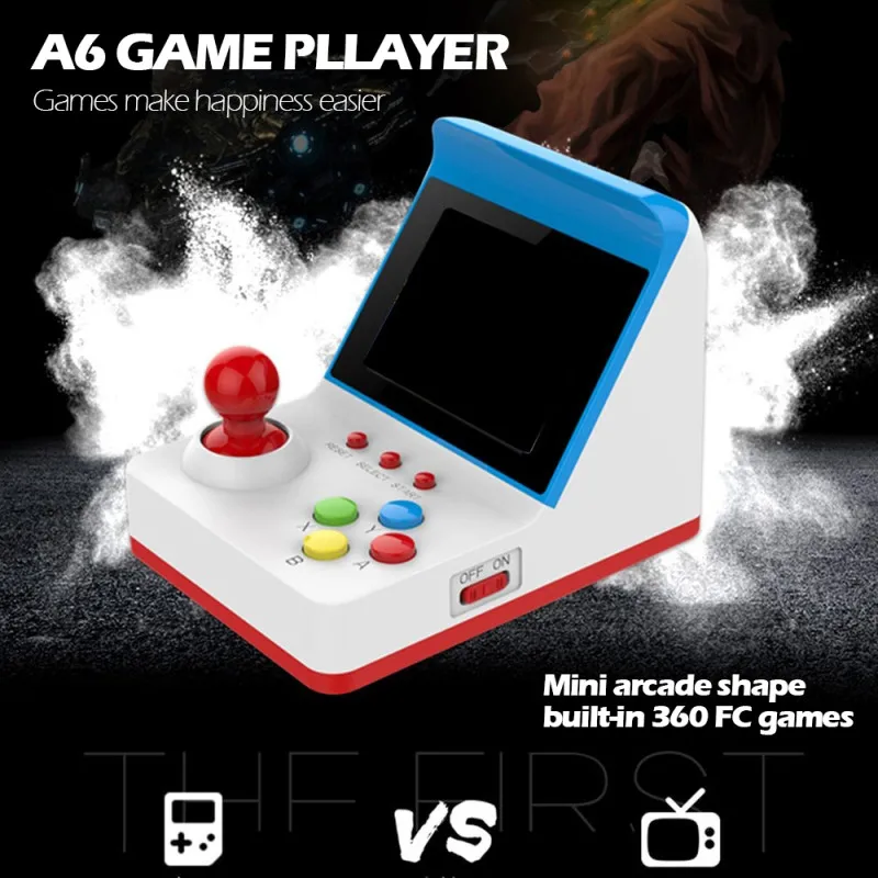 8Bit Handheld Retro Mini Gaming Console Built-in 360 Classic Games Retro Arcade FC Game Player