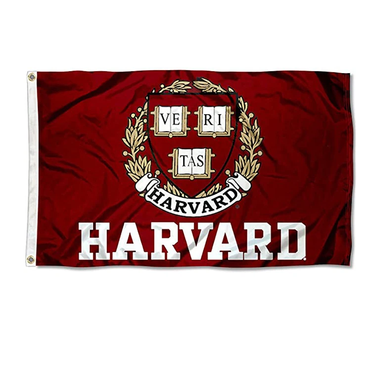 custom harvard university crimson athletic logo flag 3x5ft