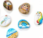 Education Toys 2020 Amazon Hot Sale DIY Education Toys Craft Rock Painting Kit For Kid With Many Colors