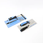 Concrete Concrete Tile Laying Stainless Steel Notches Brick Plaster Putty Trowel Finish With Soft Handle