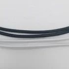 String 3mm Black Round Elastic Cord Polyester Elastic Rubber String For Garment