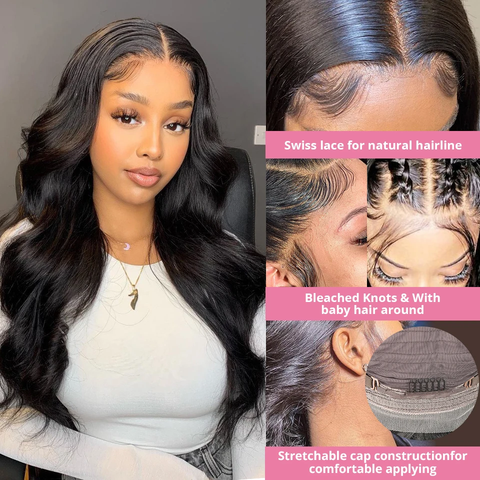 13x4 Hd Lace Frontal Raw Indian Front 40 Inch Human Hair Full Lace Front Wig Natural Hair Wig Vietnamese Raw Hair Wigs