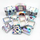Pink Blue Good Box Tstory Acrylic Butterfly Paper Box Pink Blue Types For Choice Newest Lashbox