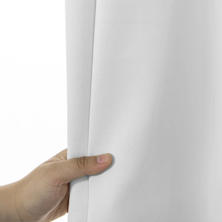 Wholesale custom logo ready made 100% blackout luxury window curtains for bedroom