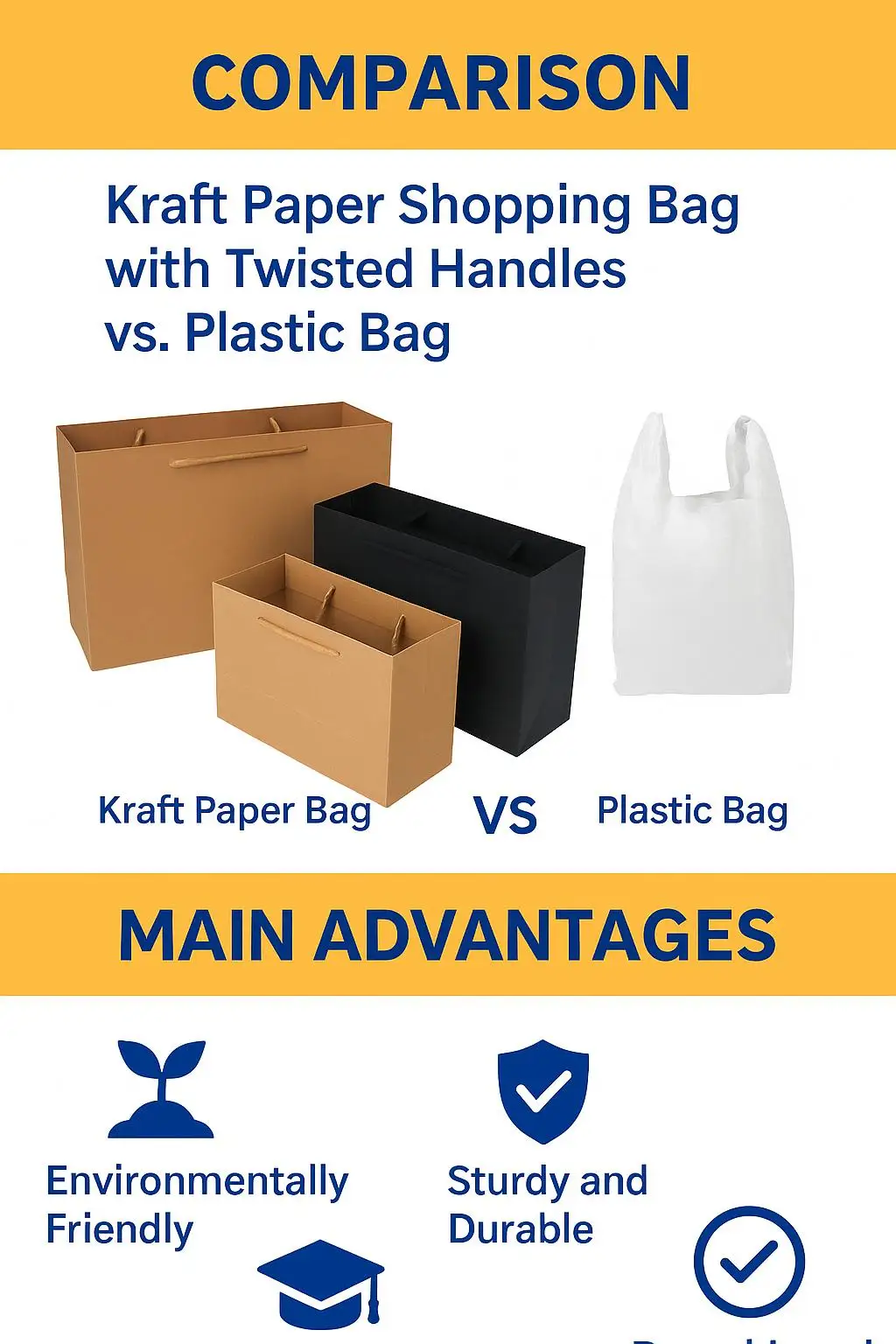 Kraft Brown Paperboard Bag Cotton Handle Durable Embossing Lamination for Supermarket Clothing Crafts Bakery Packaging - detail 7
