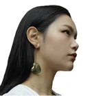 Studs 2021 New Vintage Earring Earrings Studs Round Cubic Zirconia Bezel Setting