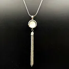 Jade Necklace 2021 Fashion Transfer Beaded Tassel Sweater Chain Ladies Jade Long Necklace
