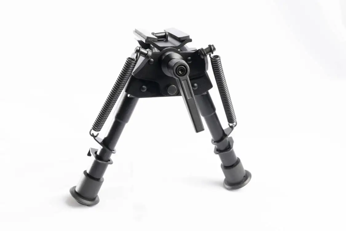 Tactical 6-9 Inches Adjustable Metal Bipods With Adapter Shooting ...