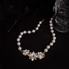 Pearl Necklace 2021 New Style Design Sense Clavicle Long Chain Pearl Necklace Lady Necklace