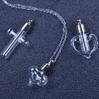 Mini Cross Cross Glass Bottle Factories 1ml Glass Bottle Mini Cross Bottle Pendant Glass Tube Oil Perfume Bottle