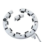 Hoop Adjustable Hoop Adjustable White Color Metal Weighted Smart Hoolah Hoop Fitness Ring