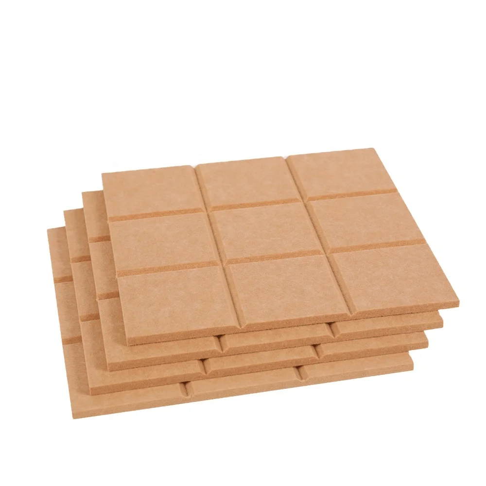 Polyester Acoustic Panels 9 Grids Pin Board Felt Decorative Soundproofing Board