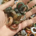 Jade Rings Jadejadejaderings Hot Sale Natural Noble Stone Agate Green Aventurine Turquoise Topaz Jade Rings