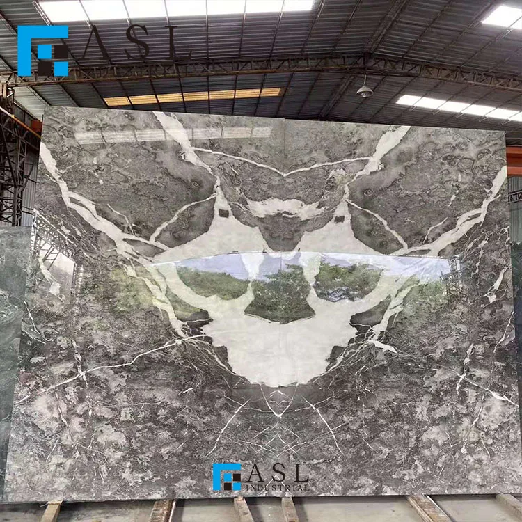 Factory direct low price sea grey marble hotesale marble low cost natural grey slab italian ash marble