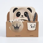 Children Children Tableware Cartoon Rabbit Dinner Set Bamboo Fibre Children Baby Bowl Kids Tableware