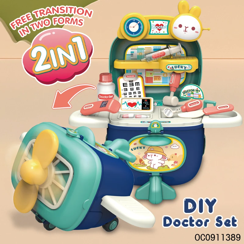 Role playing mini doctor medical tools educational toys set for kids pretend play