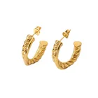 Earrings Earings Inspire Jewelry 2021 Hoop Earrings Stainless Steel Earings 2021 Gold Twisted Earrings