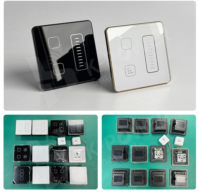 Tuya Smart WIFI India Standard 2M Wall Switch Fan Dimmer Light Control Combo Switch Support Alexa and Google Assistant