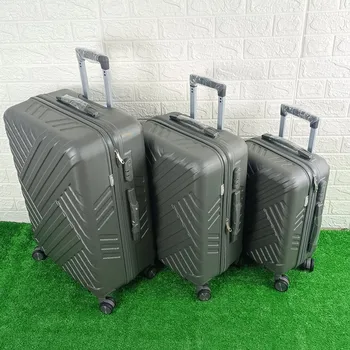 Dongguan Factory Direct Unisex 12pcs SKD Large Capacity ABS Material Travel Suitcase Sets 19-30inch Semi-Finished Spinner Best