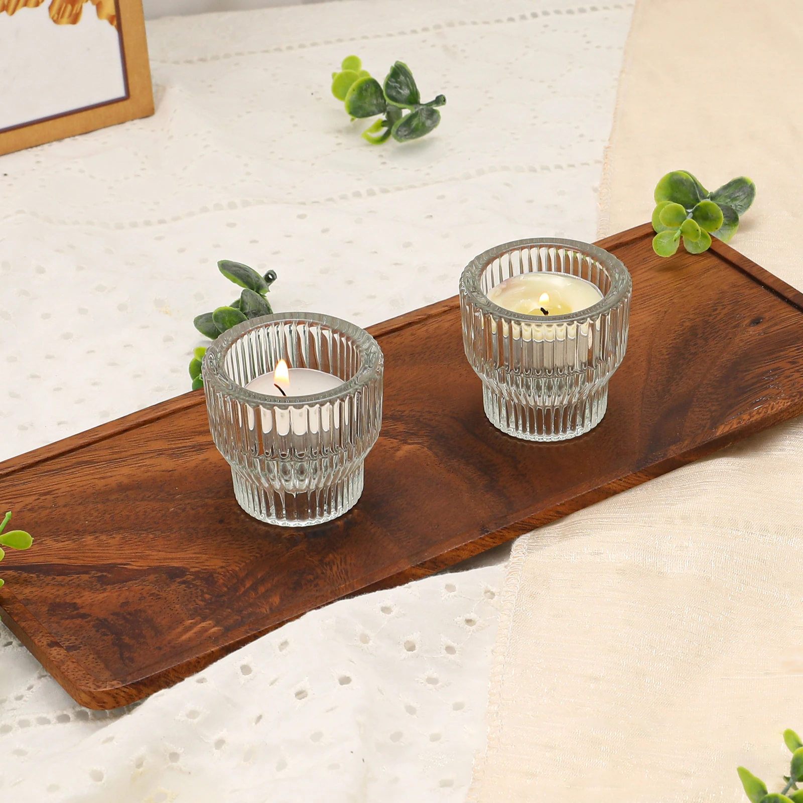 product multi function suitable for both sides crystal glass candle holder candlestick holders wedding home decoration candle holders-5