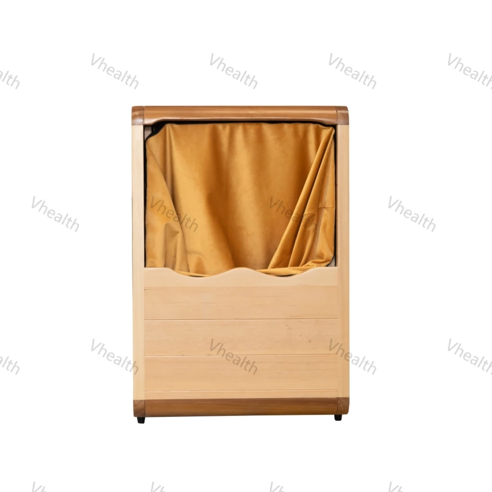 product high quality modern solid wood hemlock computer control panel foot sauna hot dry spa electric foot massager-4