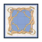 Silk Printed Silk Soft Slik Luxury Letter Silk Square Scarves Designer Custom Printed Ladies Silk Square Scarves