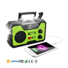 Smart Radio Hand Crank Outdoor Indoor Dynamo Rechargeable Emergency FM/AM/WB 3band Smart Phone Charger Solar Radio