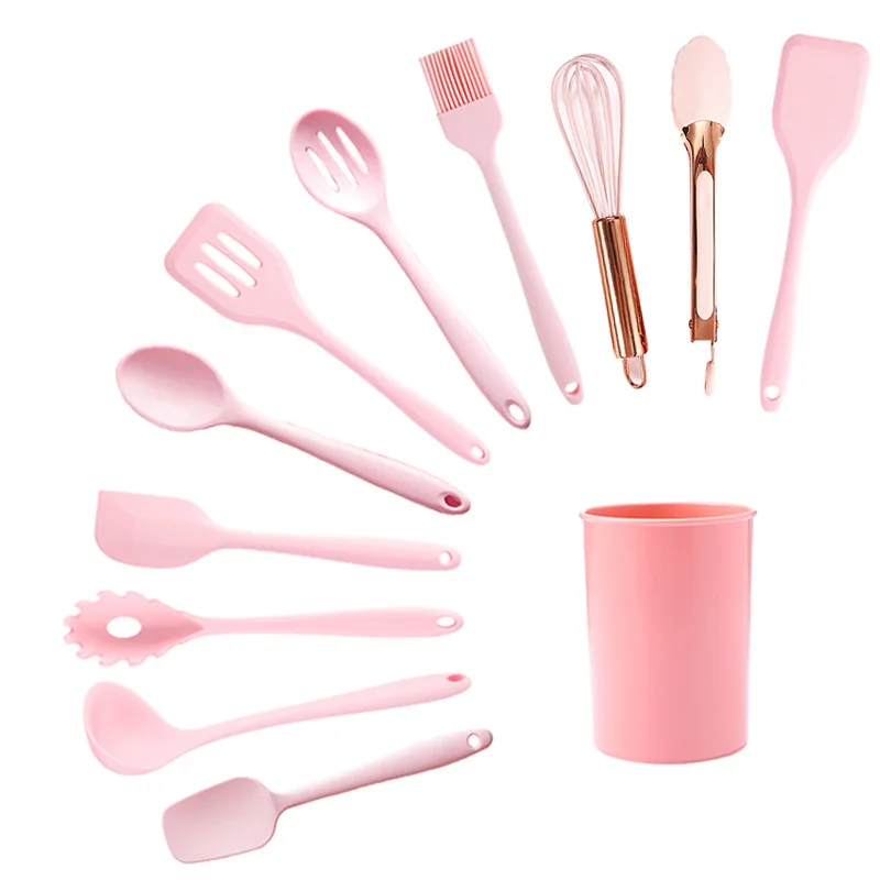 11 Pieces Set Food grade Heat Resistant Cooking Utensils Gadgets Tongs Spoon Kitchen Tools Kitchen Utensil accessories