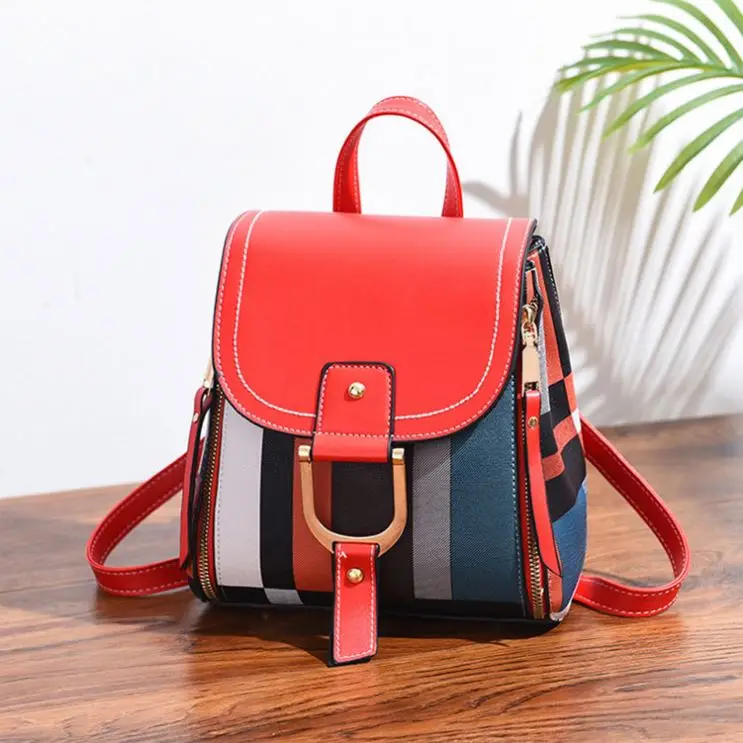 Mini Multi-Function Backpack Women Leather Shoulder Bag Small Female\/Ladies School Backpack For Teenage Girls