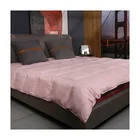 2021 Luxury Pain Pink King And Queen Feather Down Comforter Set