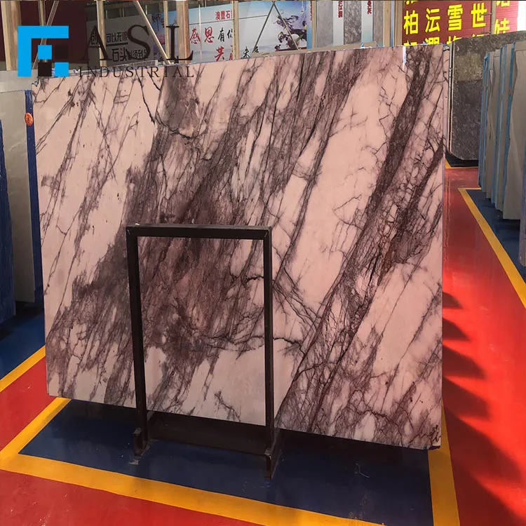 Beautiful best quality hot sale natural Turkish lilac marble slabs with purple veins marbre milac lilas tile