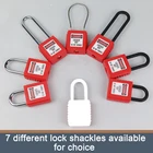 Lock Safety Lock Design Upgrade Safe Lock 38mm 76mm Steel Nylon Shackle Safety Padlock With Master Key