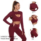 Wear Luxsun 2021 Custom Logo Ladies Fitness Jogging Wear 3 Piece Set Plain Blank Sport Hoodie Tracksuit Set For Women